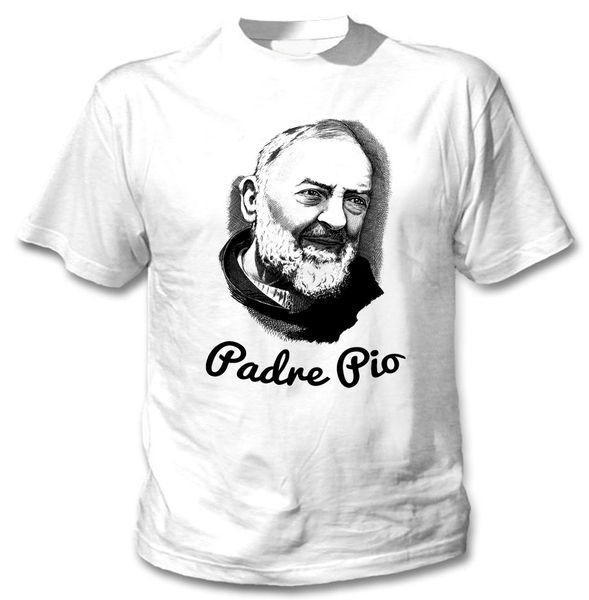 

padre pio of pietralcina new white tshirt short sleeve plus size t shirt harajuku summer 2018 tshirt sport hooded sweatshirt hoodie
