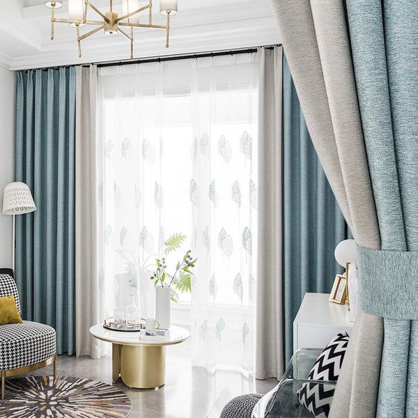 

curtain & drapes fabric wire material cloth living room luxury curtains window blackout cortinas de salon home decoration ea60cl