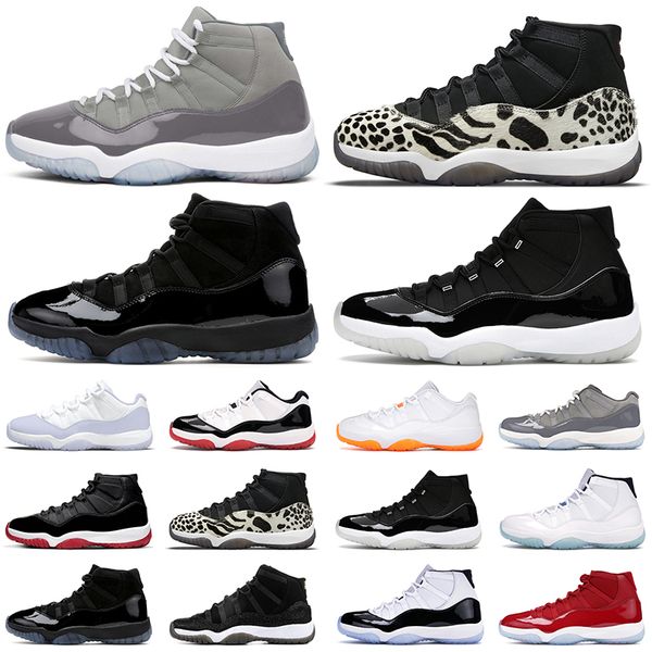

11 11s men basketball shoes cool grey bred cap and gown concord pure violet space jam gamma blue mens womens trainers outdoor sports sneaker