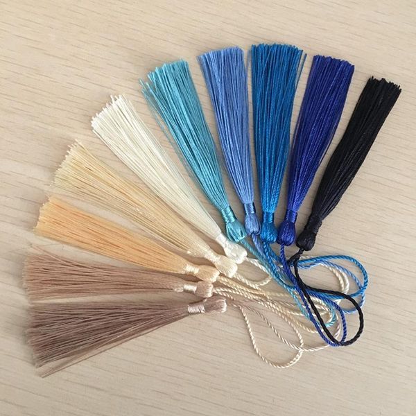 

wholesale 100pcs lot 8cm vertical tassel silk fringe sewing bang tassel trim decorative key tassels for curtain home decoration h wmtmph