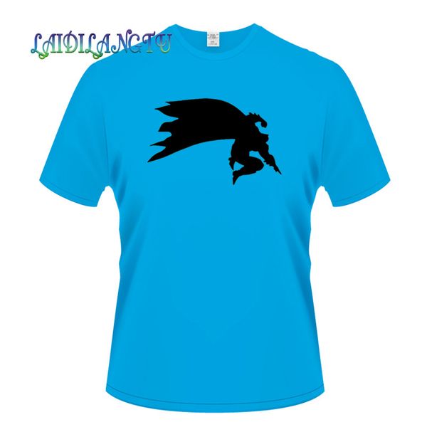 

темный рыцарь возвращается силуэт casual с коротким рукавом печатных футболки для мужчин лучшие тис лета модная одежда спортивная с капюшоно