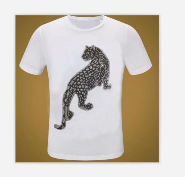 

summer rhinestone slim fit fashion o-neck tees men's t-shirts 2022 new arrived new tee, White;black