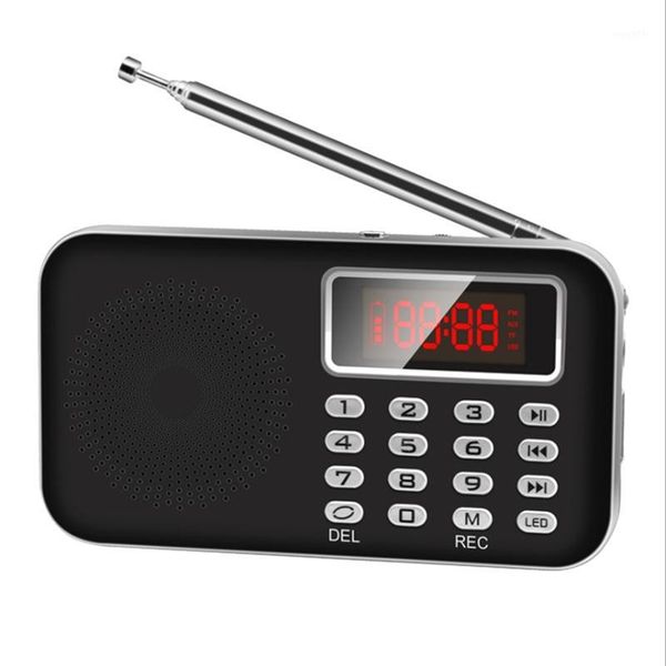 

radio fm portable elderly digital display multi-function card recorder1