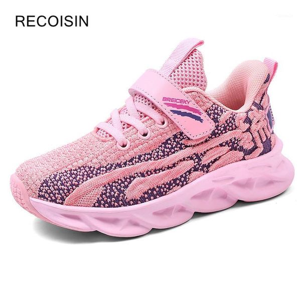 

athletic & outdoor recoisin 2021 sneakers kids sport shoes for girls running girl breathable children light boys1, Black