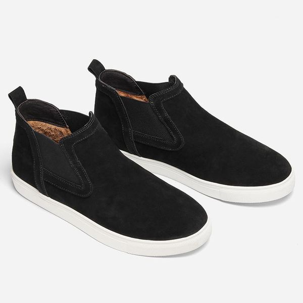 

boots cow leather winter ankle size 36~48 hecrafted 2021 warm shoes #cx0783jm1, Black