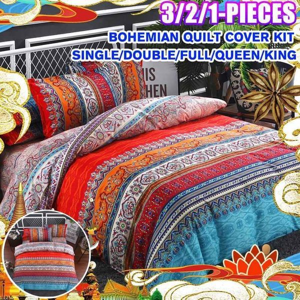 

bohemian 3d comforter bedding sets mandala duvet cover set winter bedsheet pillowcase  king size bedlinen bedspread1