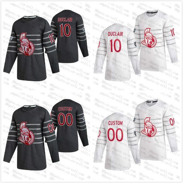 

2020 all-star anthony duclair 4xl ottawa senators craig anderson ron hainsey mark borowiecki artem anisimov vladislav namestnikov jerseys, Black;red
