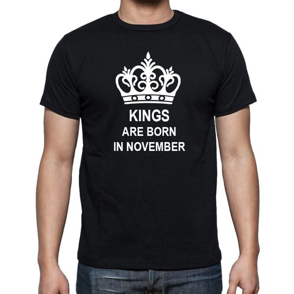 

2020 fashion summer kings are born in november size s xxl great birthday gift present hoodie designers t shirts sweatshirt