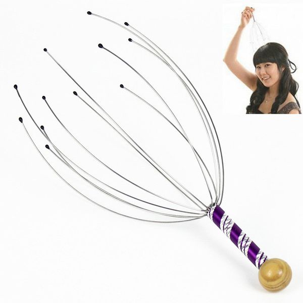 

1pcs head massager neck massage ocs scalp stress relax spa healing alloy ing