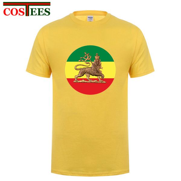 

sport lion of judah rastafari flag reggae roots t shirts men ethiopia of judah t-shirt homme cool funky summer africa lion king tshirt