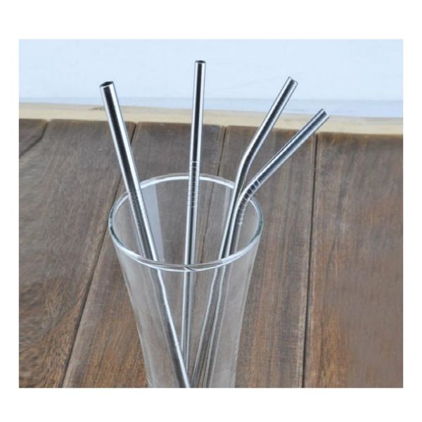 

drinking straws eco-friendly straight metal drinking straw stainless steel reusable straws for beer fruit juice drink sn2417
