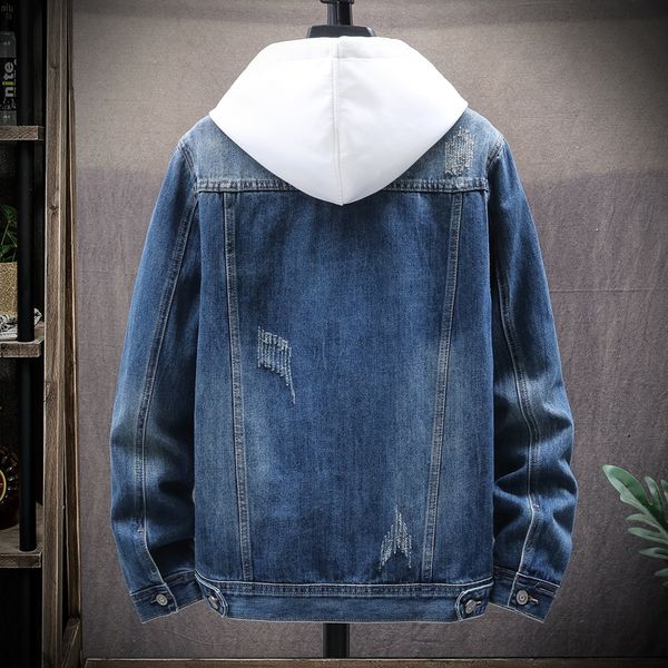 

2021 Arrival New Spring Men's Coats Denim Cotton Jacket Jean Plus Size M-3xl Quality Coat QA6V, Black;brown