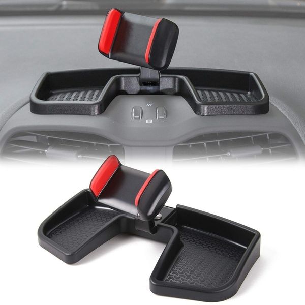 

cell phone holder kit multi-mount with storage box for jeep renegade 2015-2019, dash-mount interior accessories