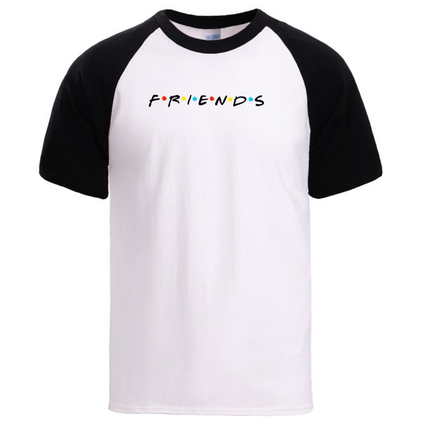 

sport letter friends print mens t shirts summer raglan tshirts 2020 new spring short sleeve sportswear man 100% cotton pullover tee