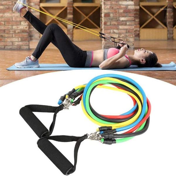 

resistance bands 11 pcs training set fitness gym stretch expander pull rope rubber pilates elastic tubes workout equipment1
