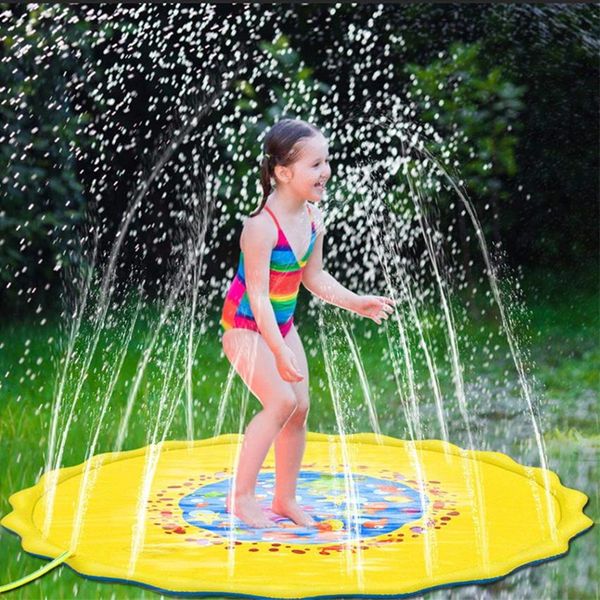 

children's inflatable water playing mat sprinkle splash play mattresses swimming pool toy accessories kids spray wmtfmw xhlove