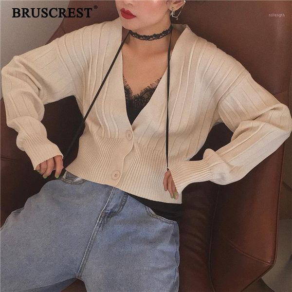 

winter cardigan women deep v neck sweater cropped cardigan korean women kawaii ribbed black knitted crop sweater autumn 20201, White