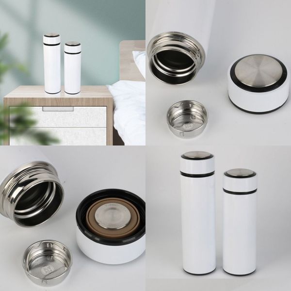 

sublimation blank vacuum cup kids white coating thermal transfer printing stainless steel thermos cups personality new 13 5xy2 j2