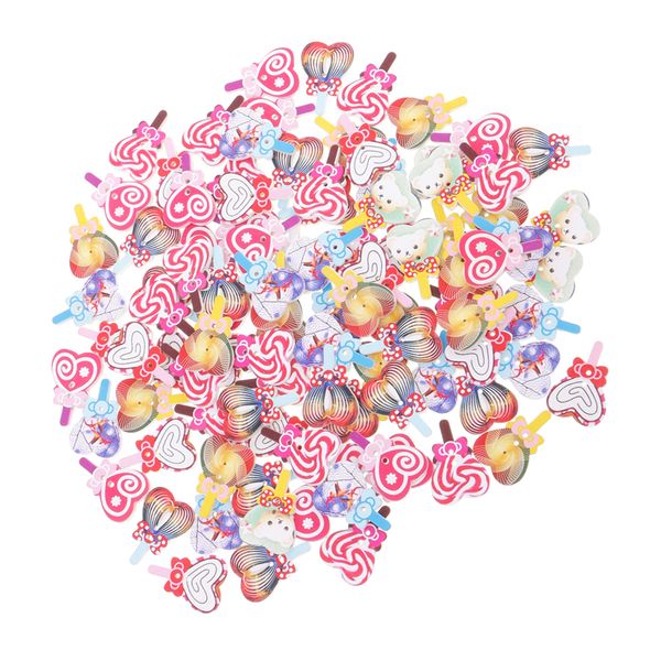 

100 шт смешанного цвета drawing печать lollipop кнопки для шитья diy ремесел