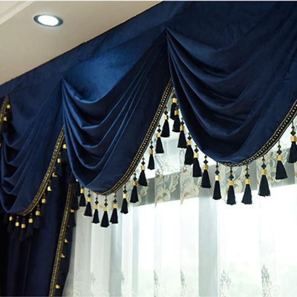 

curtain & drapes european-style velvet fabric for living dining room bedroom dutch fashion tulle finished product customization
