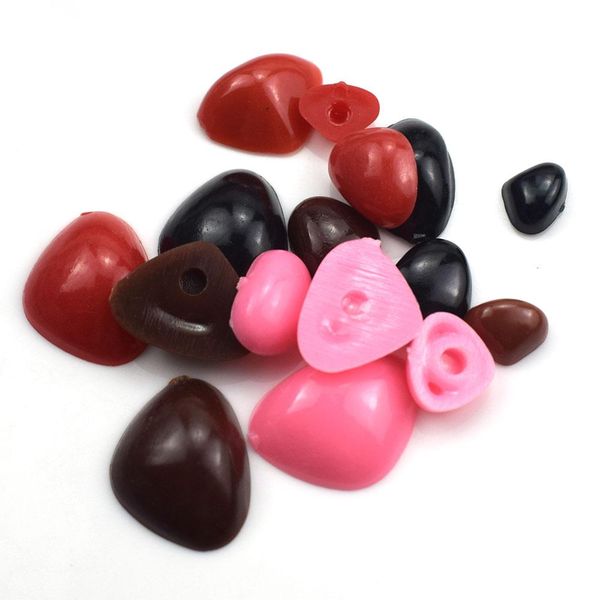 

50 шт. мини пластиковый защитный нос треугольник для куклы тедди фаршированные животные игрушки куклы аксессуары diy медведь игрушка 15x20mm