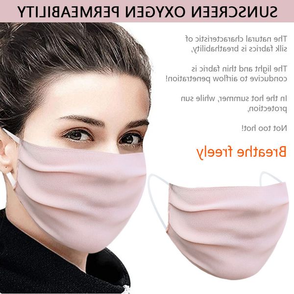 

protective silk pink for face sunscreen breathable mouth caps washable masks reusable with design easy breathing mask