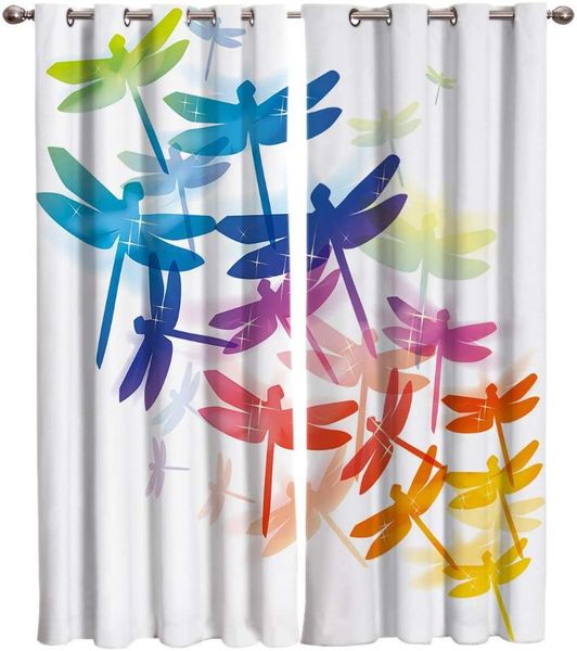 

dragonfly window curtain home kitchen curtains window drapes treatment curtains for living room