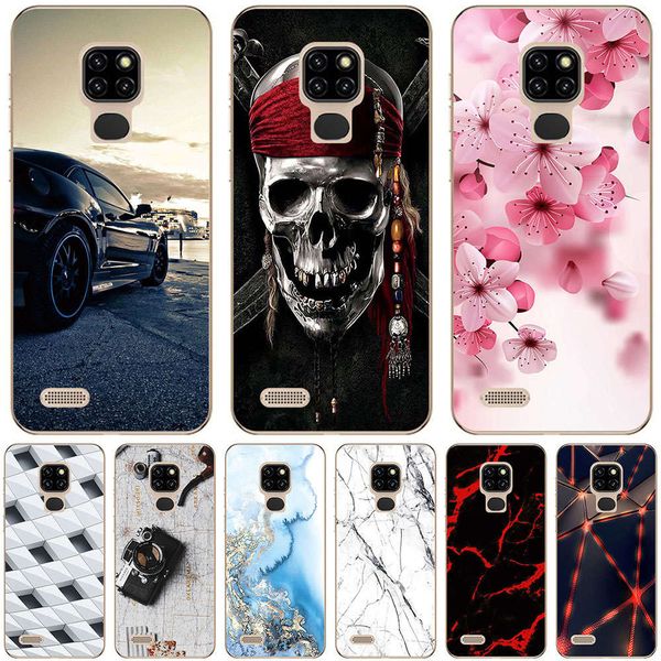 

phone bags & cases for ulefone 7 7p note 8p 9p case cover fashion marble inkjet painted shell bag