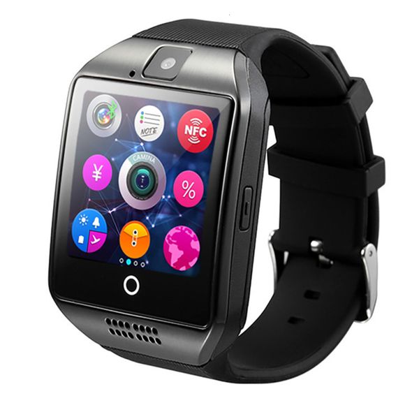 

q18 mobile phone bluetooth card smart wear arc fashion watch gift