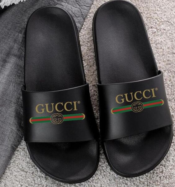 

2020 slides graffiti bone resin desert sand rubber slippers summer brown flat men women beach foam runner, Black