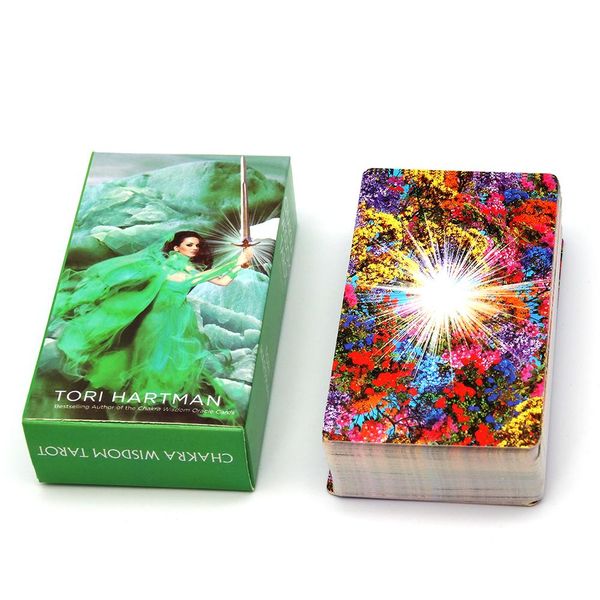 

the chakra wisdom tarot 78 cards with illustrated guidebook cards tori hartman fate divination game tarot deck bbypic bwkf