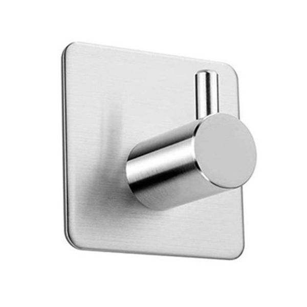 

practical square coat hook without nails traceless hook 304 stainless steel hat nail-durable sticky