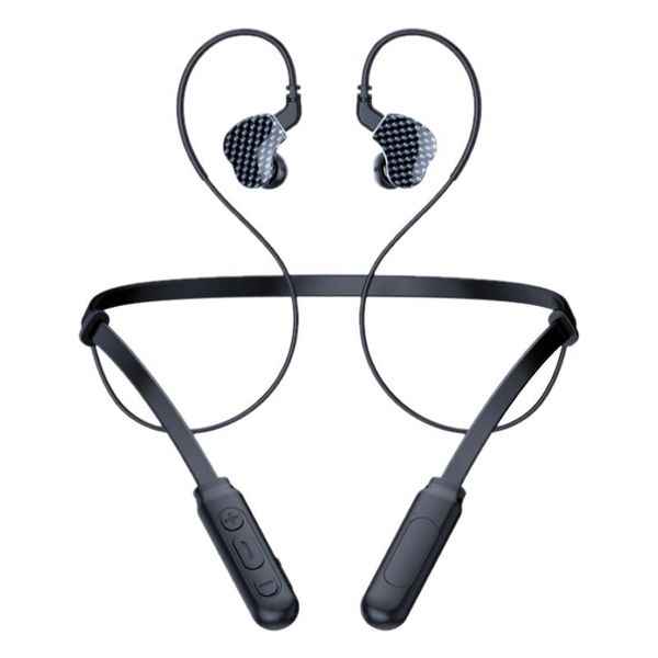 

s3 bluetooth headset 2-pin detachable cable in-ear headset, subwoofer neck-mounted headset