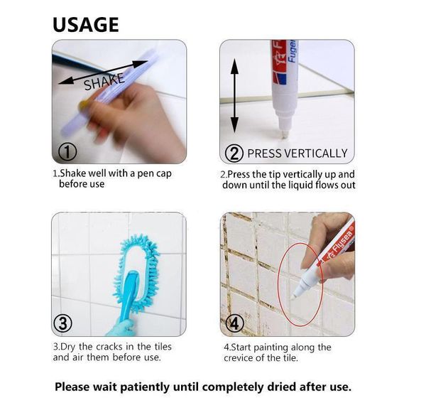 

tile grout coating marker highlighter for kitchen room gap jllrta loveshop01