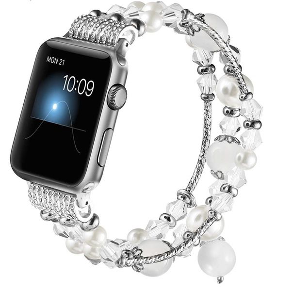 

link bracelet strap for bracelet pour montre apple watch band 44mm se/6 38mm iwatch band 42mm 40mm handmade women iwatch bands