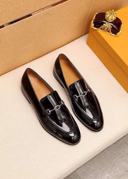 

2020 men's dress shoe business casual suede loafers luxury men wedding formal shoes flat shoes party man shoes size 38-45, Black