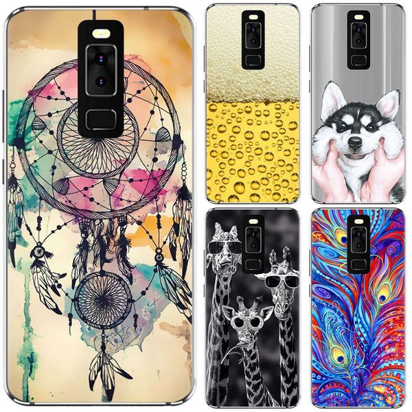 

sewqleagoo s8 mobile phone 5.72 inch cute cartoon silicone cover, tpu color drawing soft boxvtrvgt