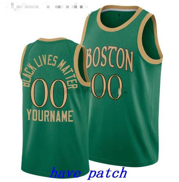 

2020 custom boston celtics 0 tatum walker 33 bird 20 allen 34 pierce black lives matter jersey, Black;red