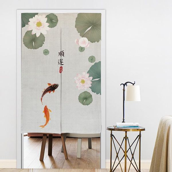 

chinese-style folk door curtain kitchen partition curtain bedroom half feng shui1