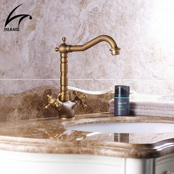 

bathroom sink faucets faucet antique bronze finish brass basin sink1