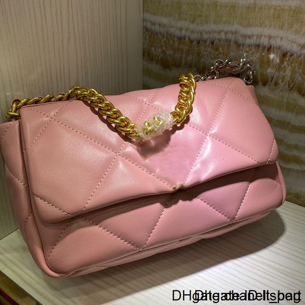 

crossbody handbags purses fannypack big diamond lattice genuine leather plain fashion women hardware chain shoulder bag ing