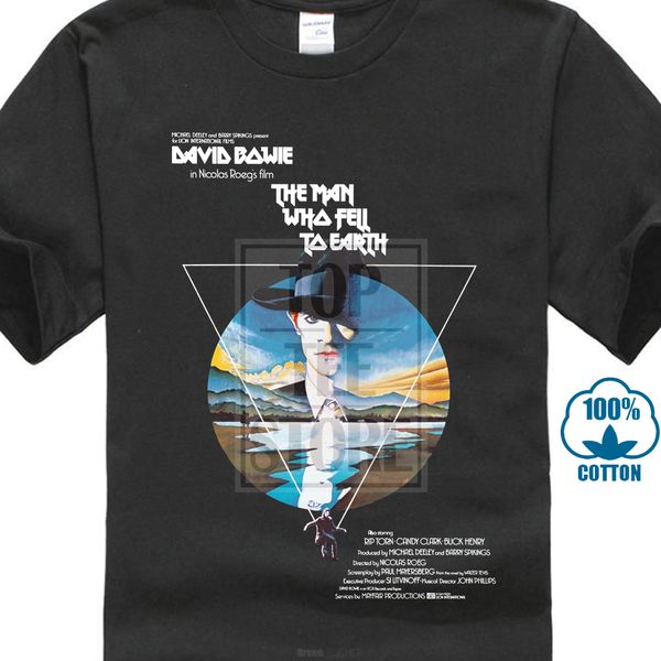 

david bowie men's человек, который упал на землю футболка черный 016167 спорта с капюшоном hoodie