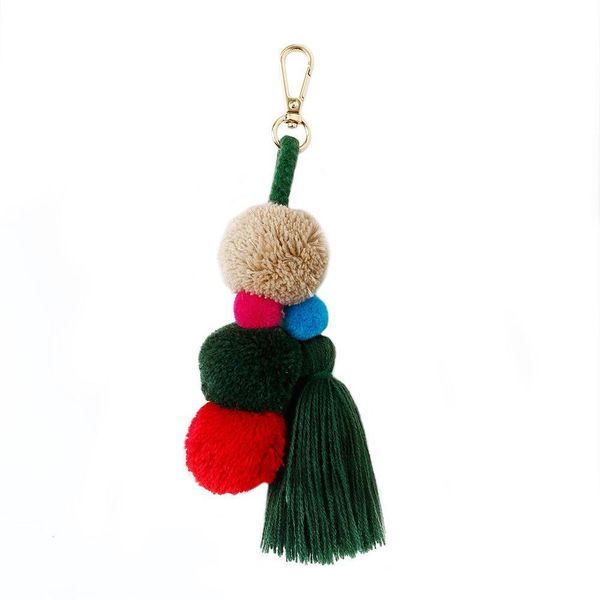 

bohemia keychain pompon tassels fringe diy jewelry garments bag decorative accessories pendant craft cotton hanging tassel trim h jllasp