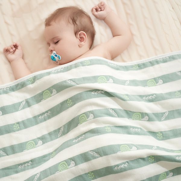 

6-слоев марли 100% хлопка одеяло коляски постельные принадлежности одеяла малышей многофункциональный муслин пеленание одеяло 120 * lj201105