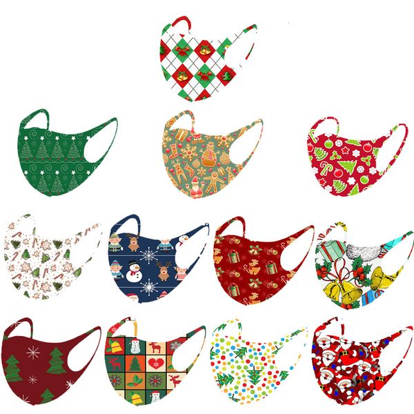 

christmas kids face masks space cotton printed xmas anti dust gifts snowflake mouth cover breathable was