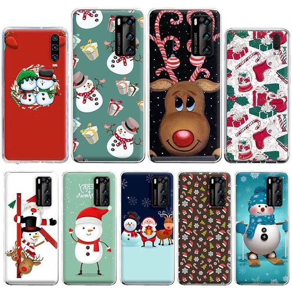 

cases for huawei p30 p40 smart 2020 z y6 y7 y9 p 2019 mate 10 20 pro lite phone cover bags merry christmas