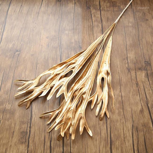 

antler grass branch artificial flowers for wedding decoration fake plants flores artificiales1