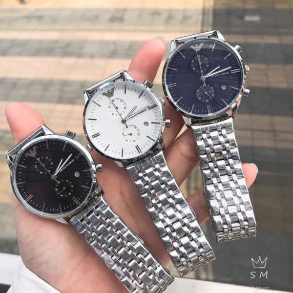 

leisure multifunctional men's timing quartz sports watch butterfly clasp wrist watch o1gb, Slivery;brown