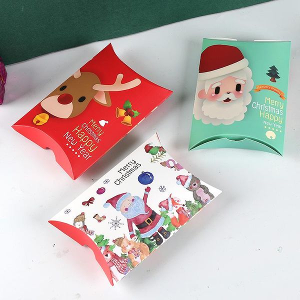 

stobag 10pcs merry christmas paper box santa claus candy chocolate baking packaging boxes for party kind favor supplies wmtlfv bdesybag