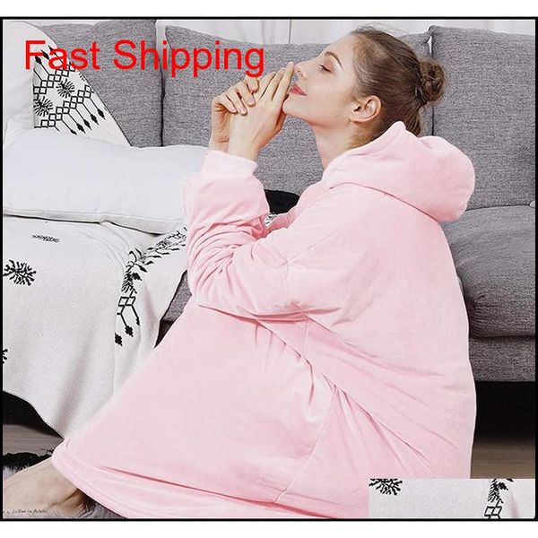 

hooded fleece blankets with sleeves warm soft women oversized hoodie sherpa tv blanket winter robe qyljsq bdesports